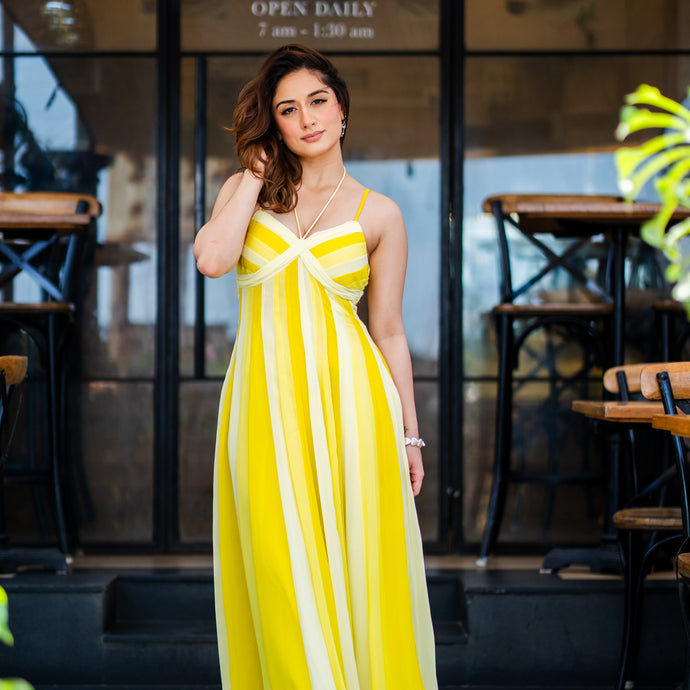 Lemon Luxe Long Dress